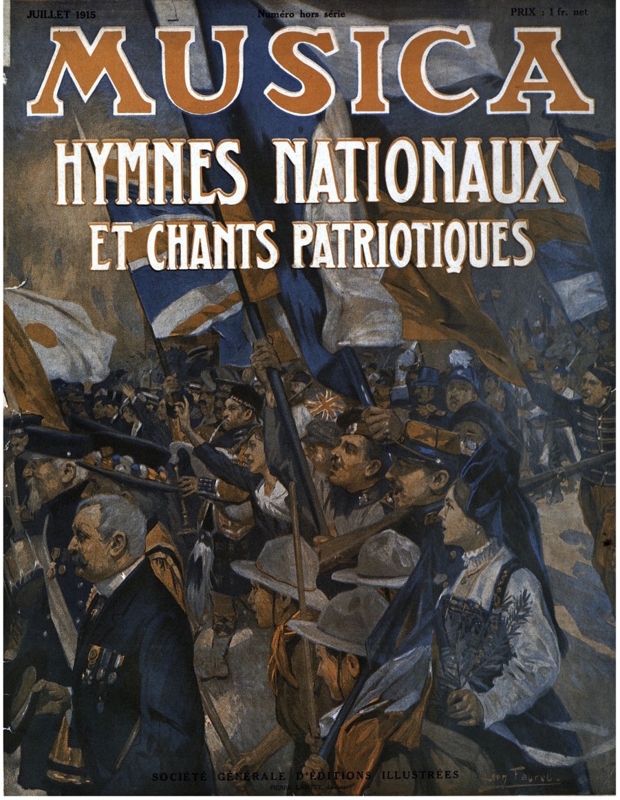 Figure 1 : Pages de couverture de Musica de 1917 et de La Revue musicale SIM de 1914.