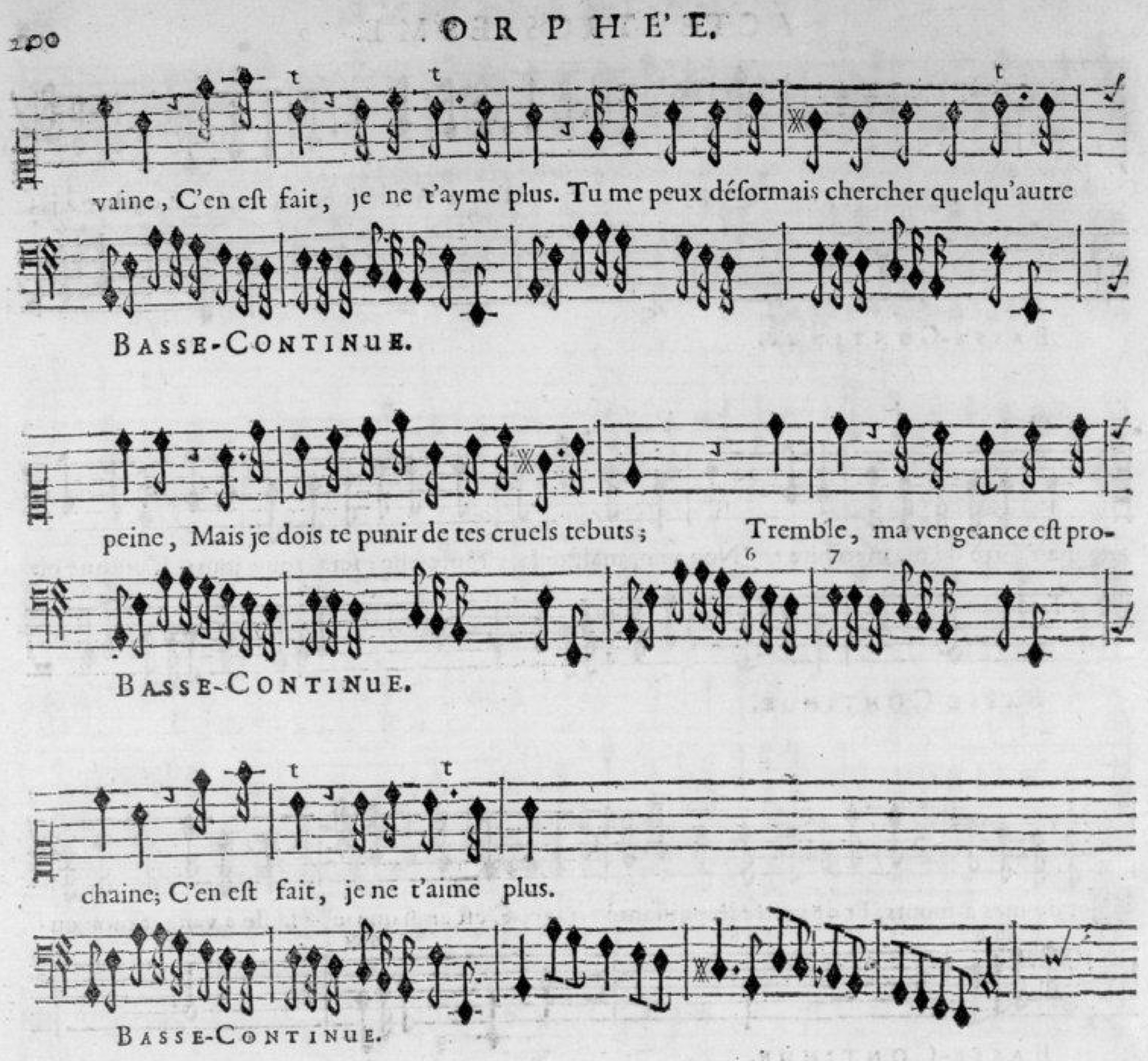 Annexe 7: Lully / Du Boullay, <em>Orphée</em> (1690), III, 2, mesures 77-89.